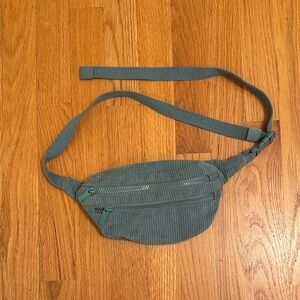 Green Corduroy Fanny Pack